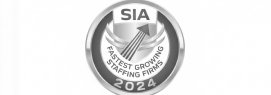SIA fastest growing staffing firms badge