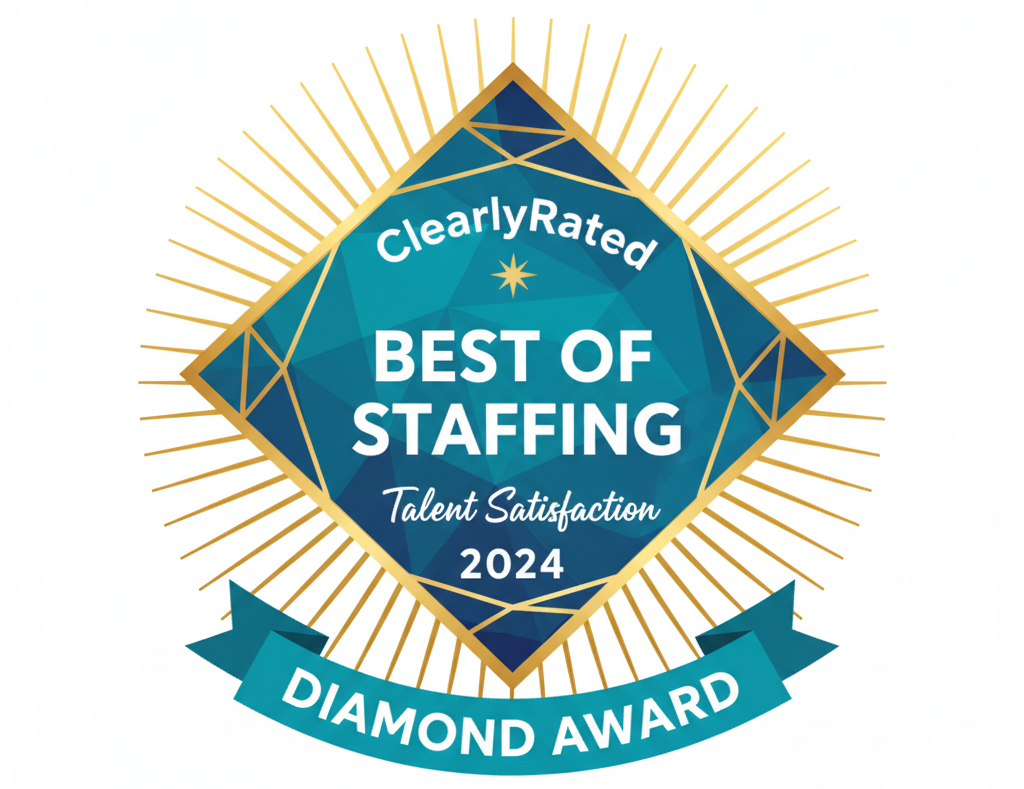 ClearlyRated Best of Staffing Diamond badge