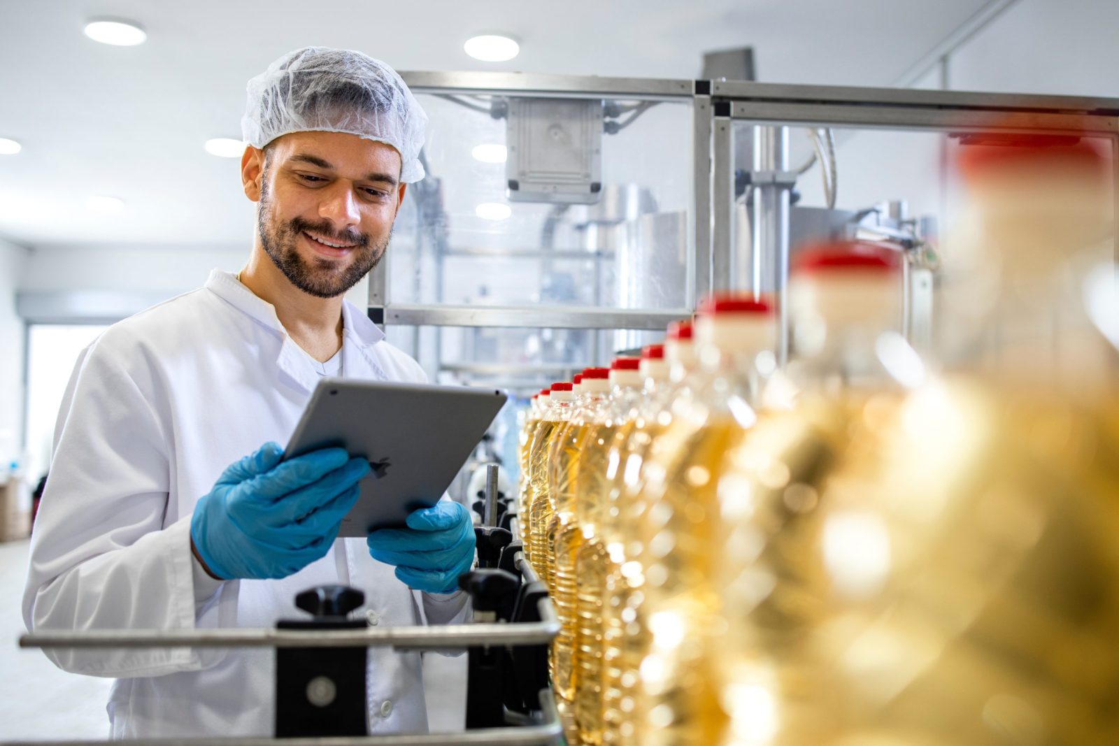 Manufacturing facility worker